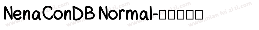NenaConDB Normal字体转换